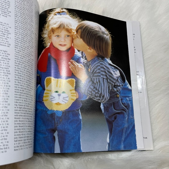 Vintage 90s Great Crocheted Sweaters in a Weekend Hardcover Book - Picture 5 of 7